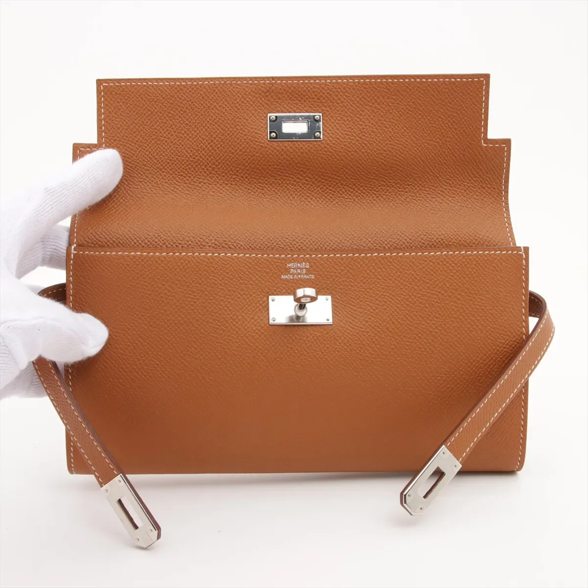 HERMES KELLY LONG WALLET (EPSOM, X STAMP) view 3