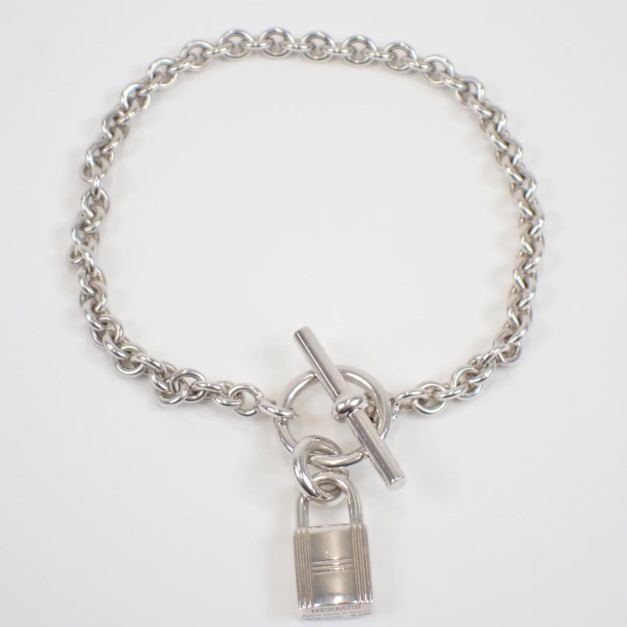 925 HERMES AMULET KELLY BRACELET 12.1G