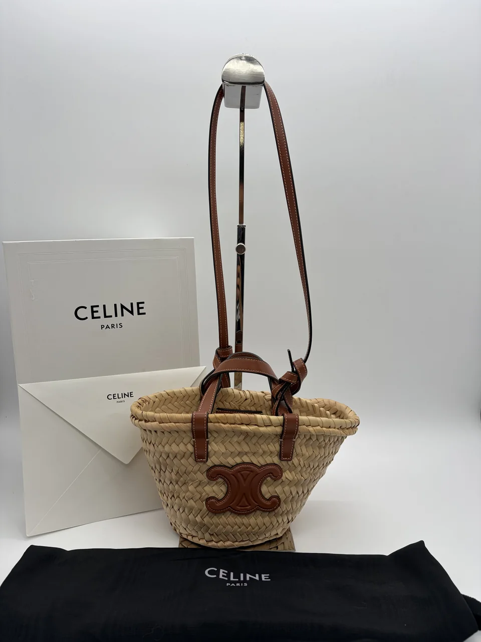 CELINE TRIOMPHE PANIER HANDBAG