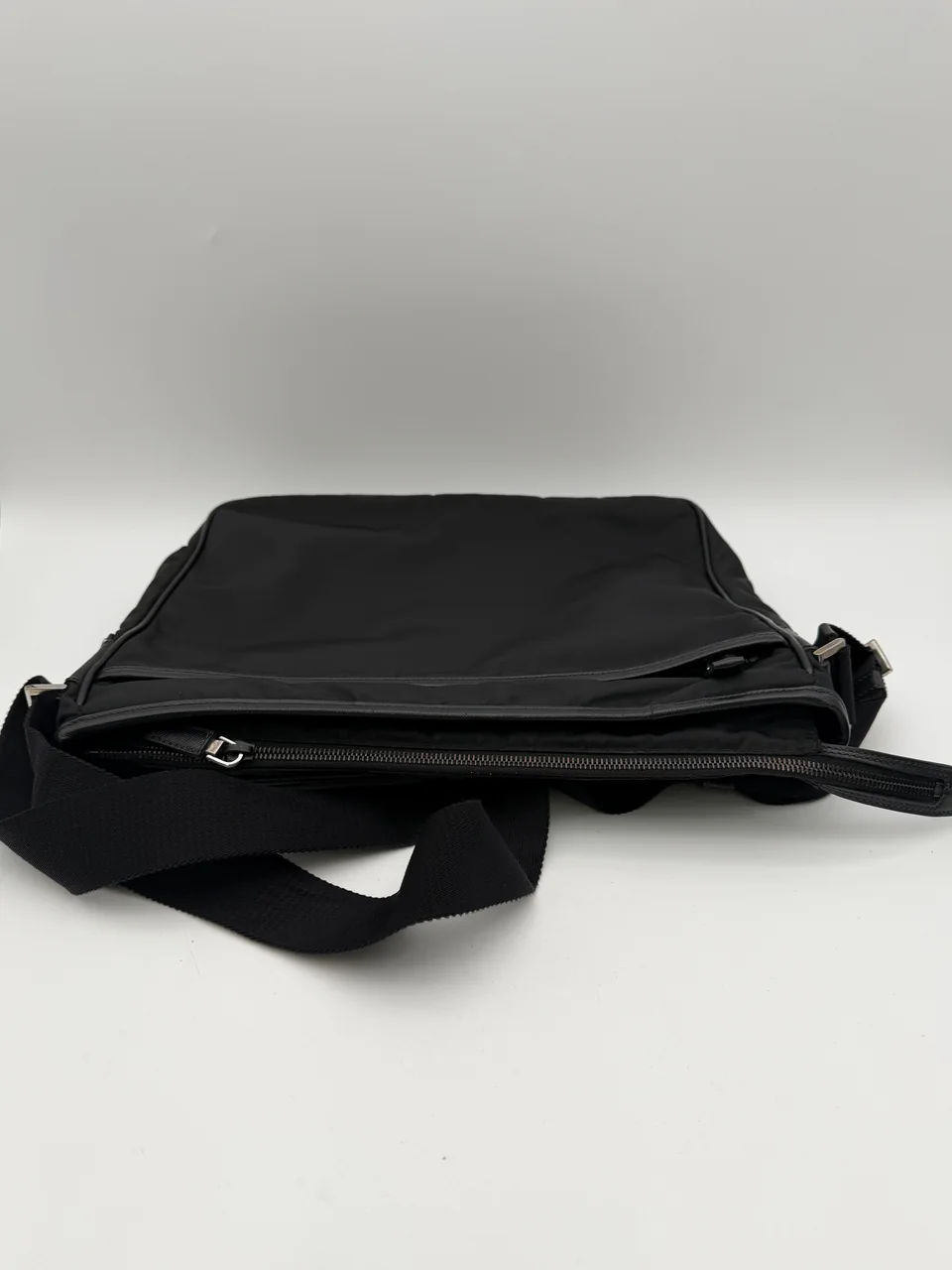 PRADA POCKET SHOULDER BAG (BLACK) hover