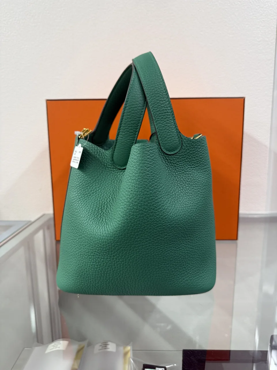 HERMES PICOTIN LOCK PM (TOGO, VERT VERTIGO, K STAMP)