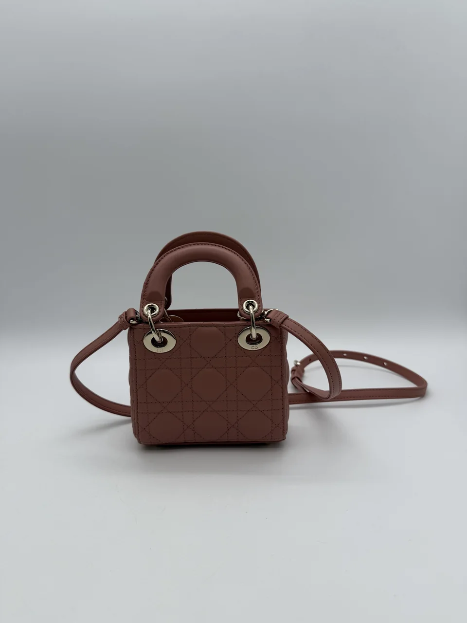 DIOR LADY DIOR MICRO (DUSTY CORAL PINK) view 3