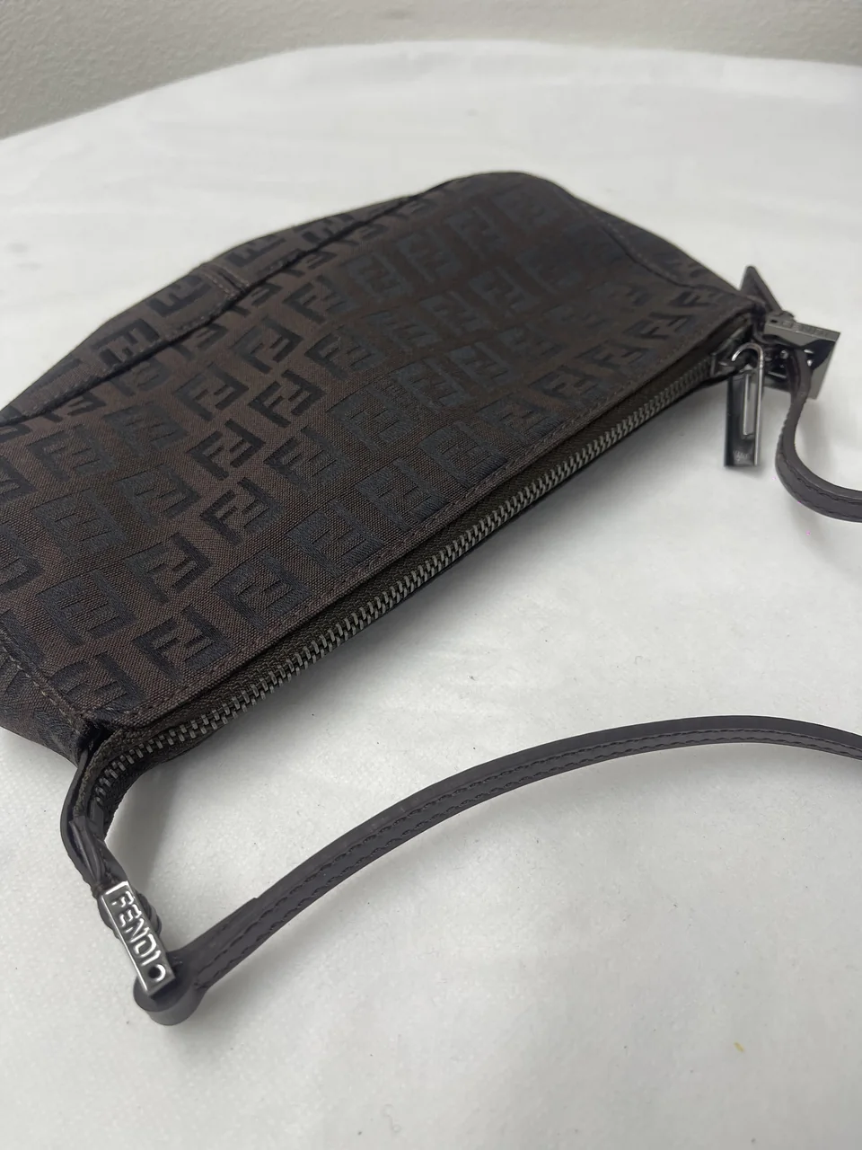 FENDI ZUCCHINO HANDBAG (BROWN) view 5