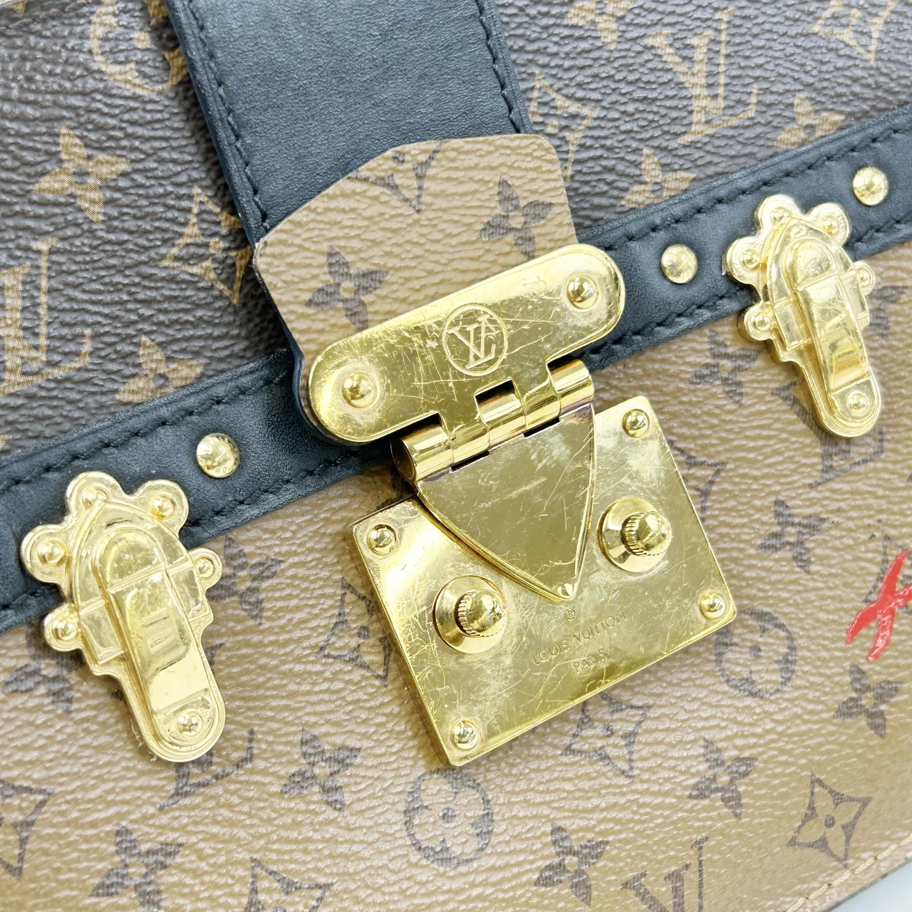 LV MONOGRAM REVERSE TRUNK CLUTCH view 11