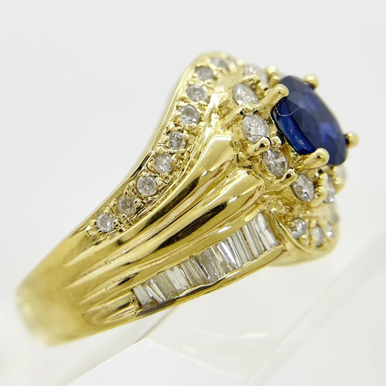 K18 SAPPHIRE RING S0.76CT FD0.78CT 7.6G hover