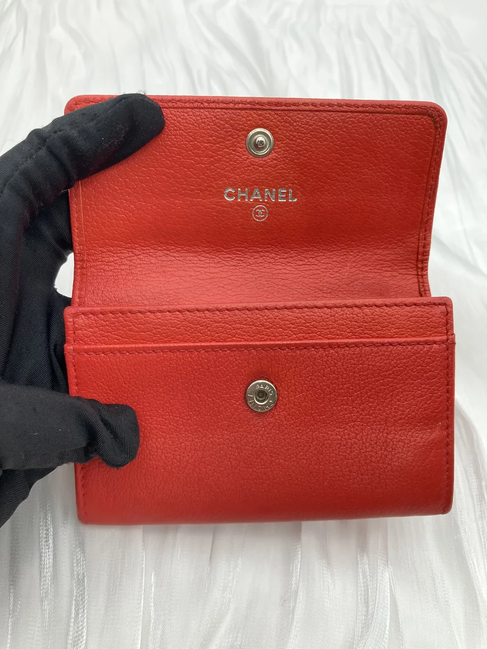 CHANEL CAMELLIA CARD CASE view 6
