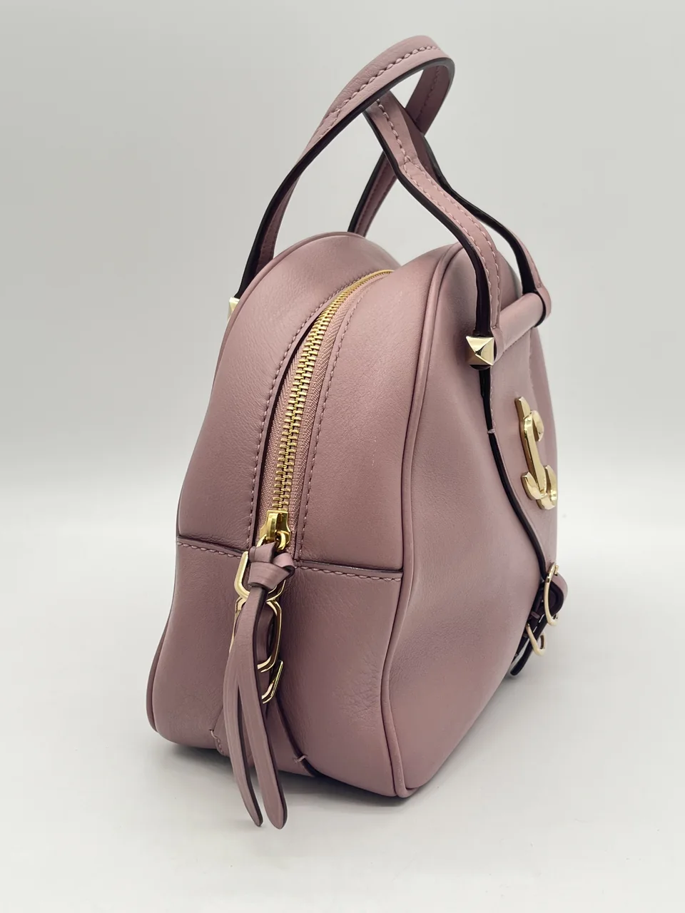 JIMMY CHOO TWO-WAY SHOULDER BAG (PINK BEIGE) view 3
