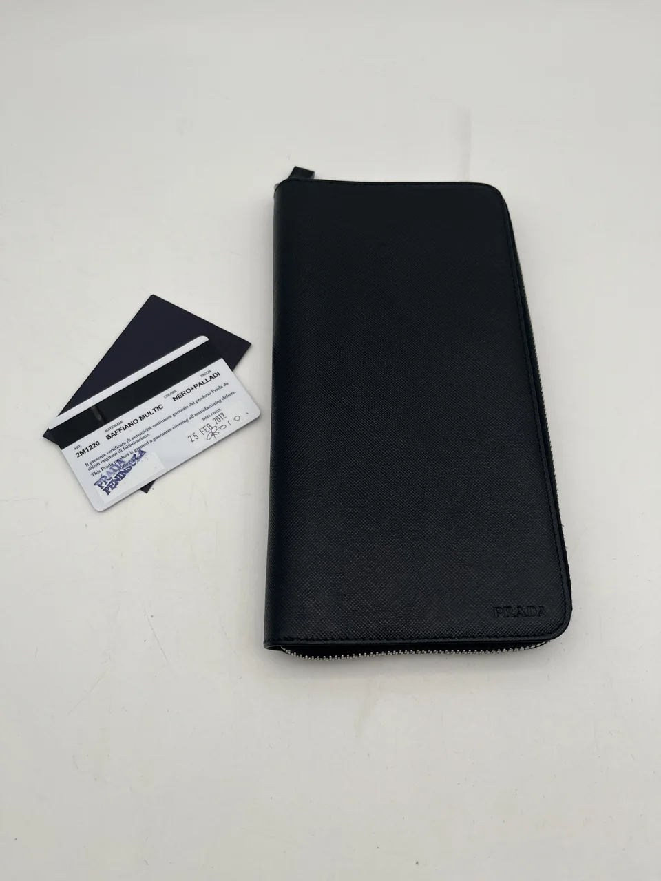 PRADA SAFFIANO LONG WALLET LARGE (BLACK)