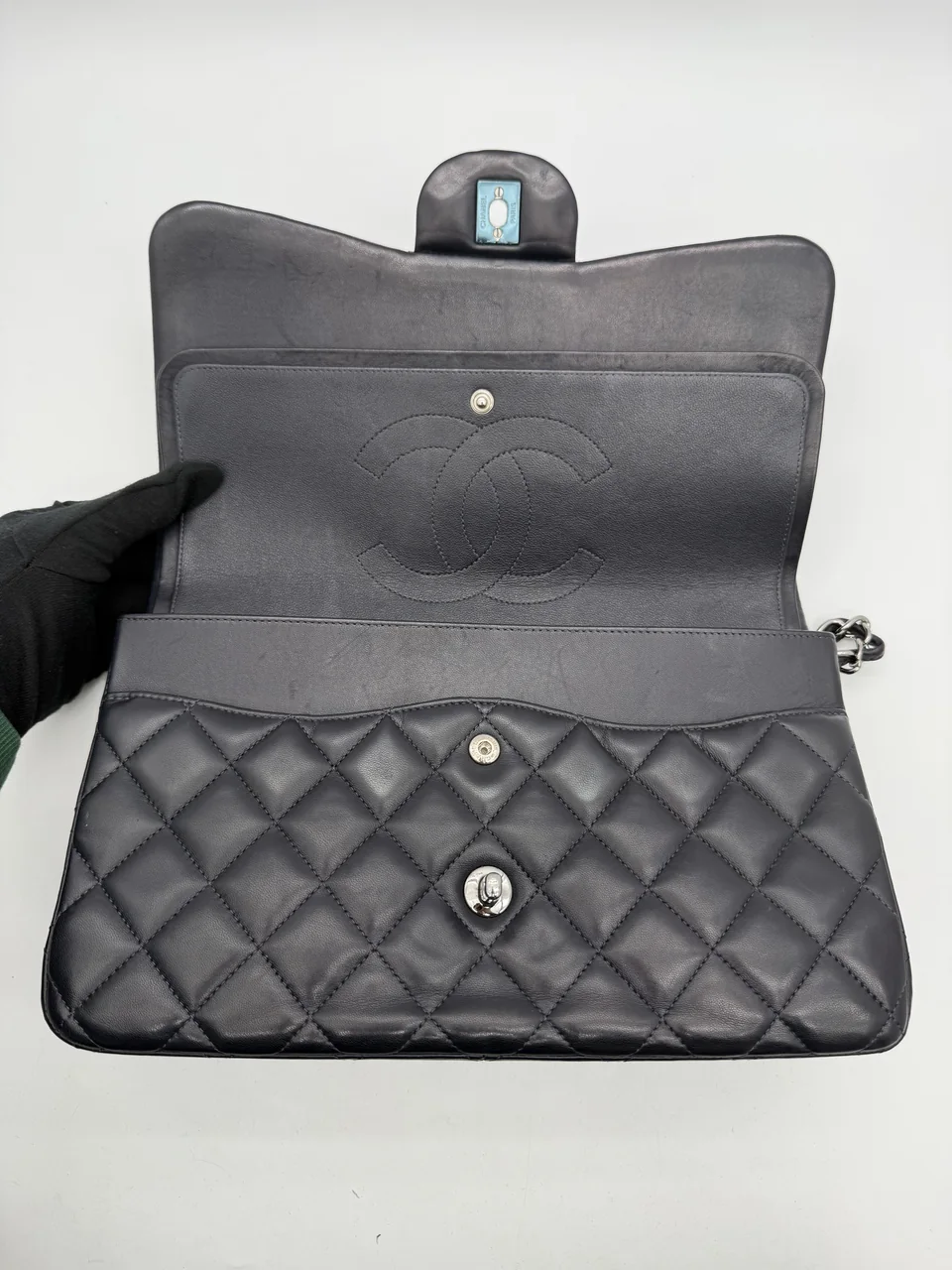 CHANEL LAMB SKIN DECA MATELASSE view 4