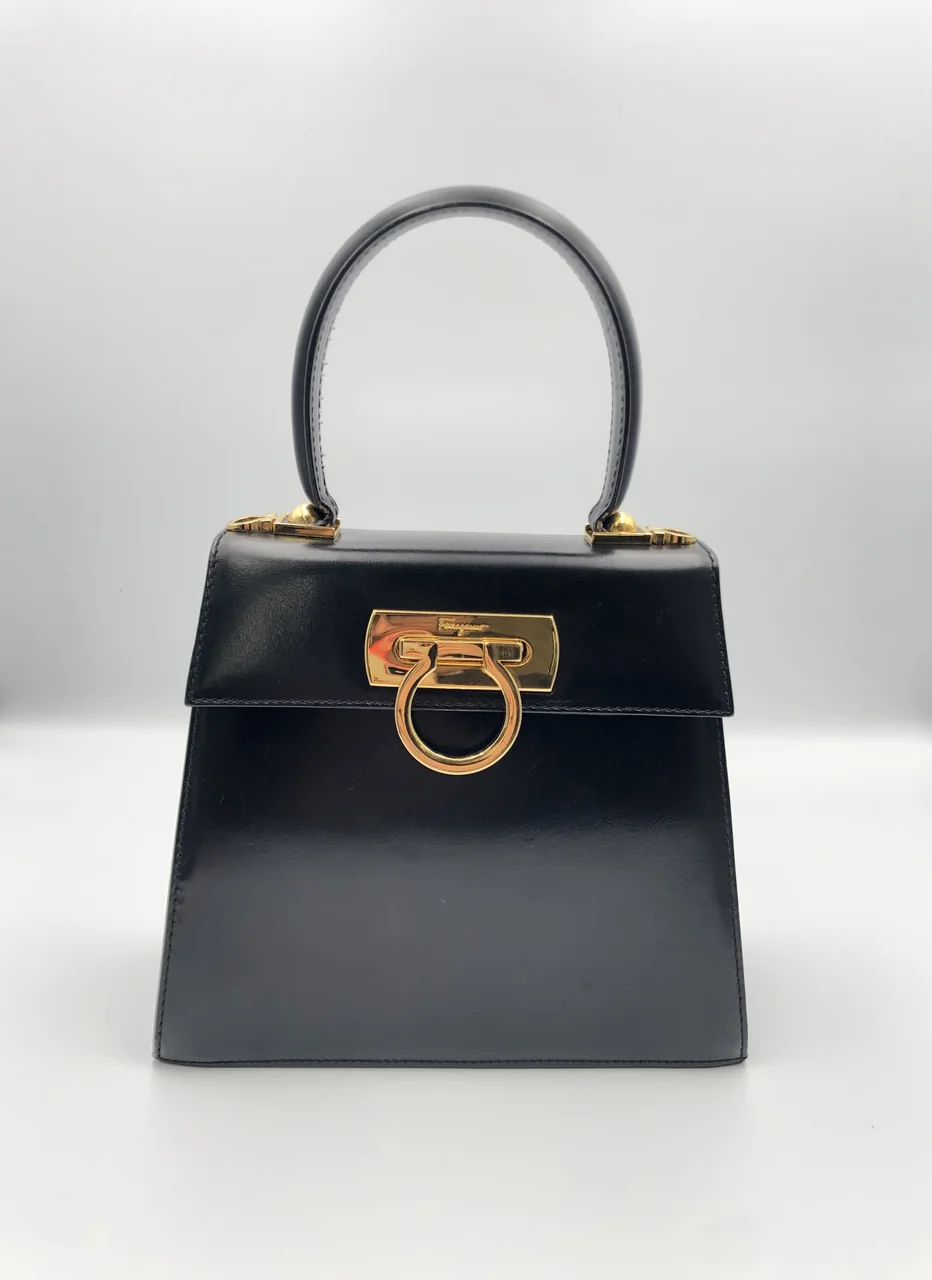 SALVATORE FERRAGAMO GANCINI TWO-WAY HANDBAG