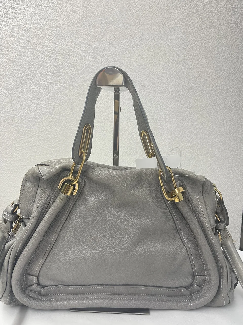 CHLOE PARATY TWO-WAY BAG (LIGHT GRAY) view 7