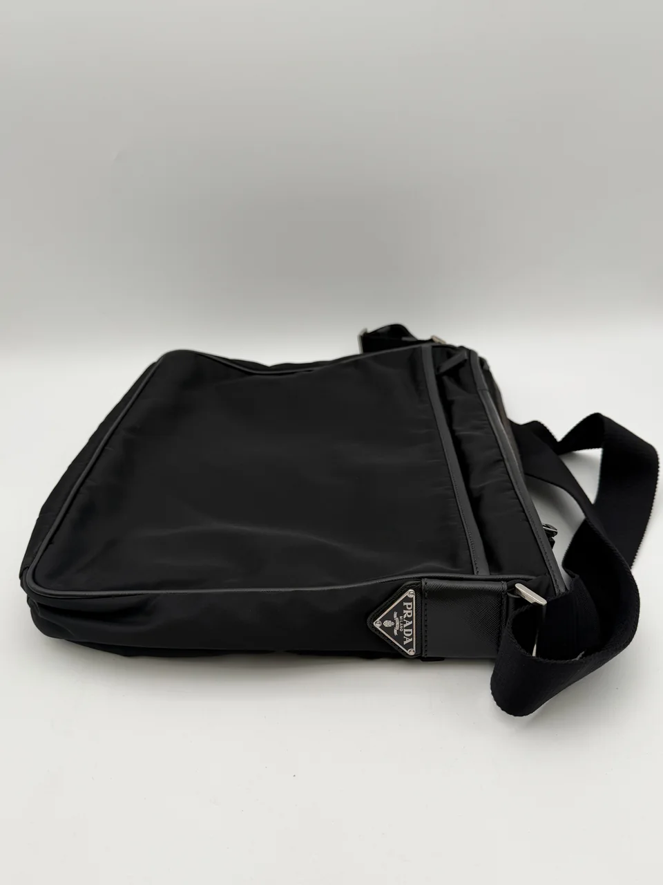 PRADA POCKET SHOULDER BAG (BLACK) view 6
