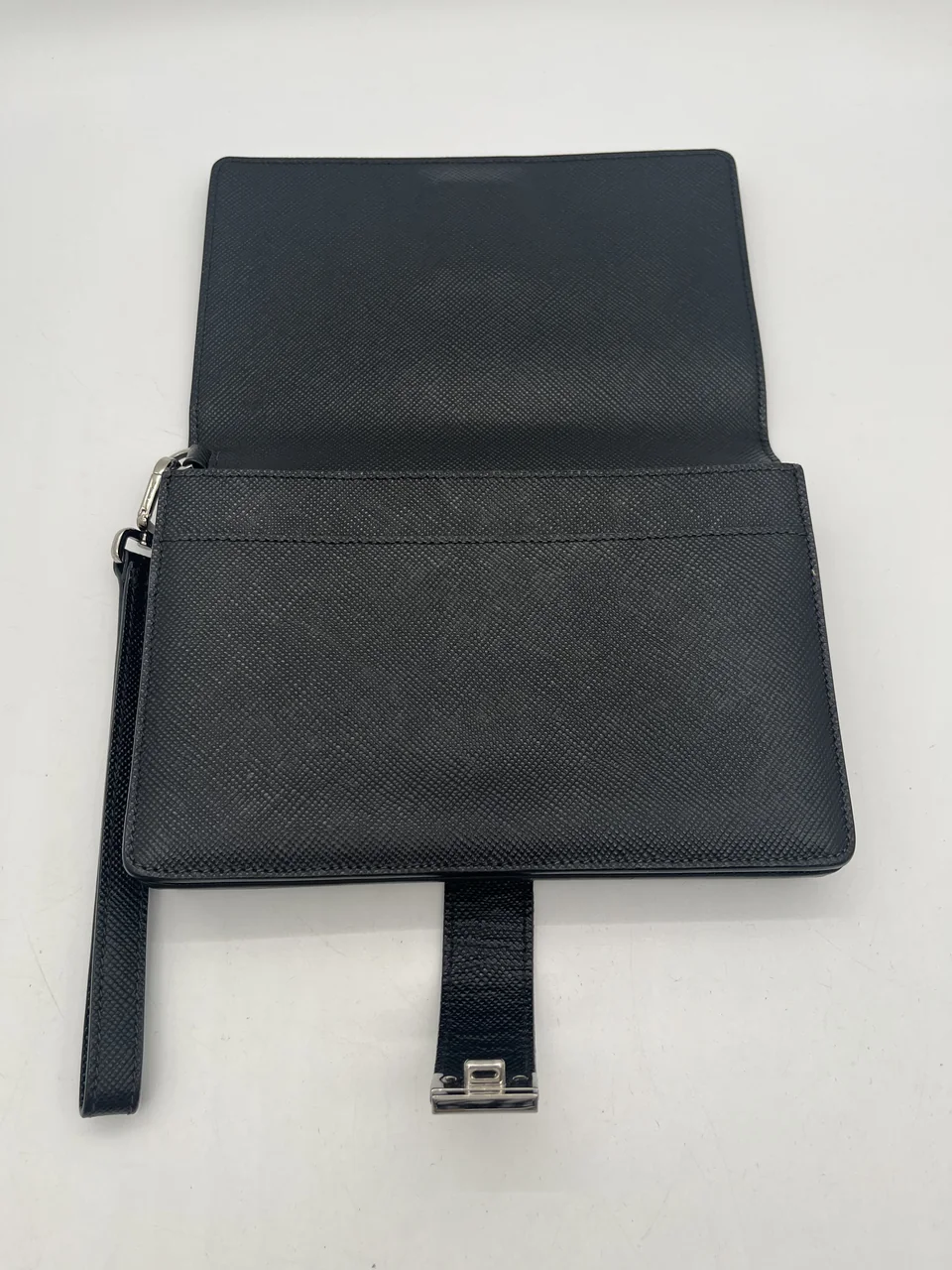 PRADA SAFFIANO HANDBAG (BLACK) view 7