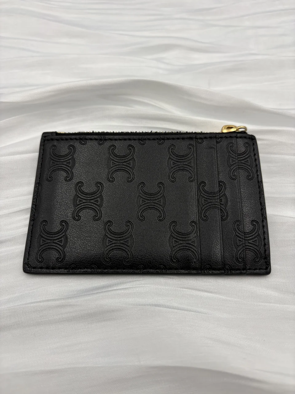 CELINE TRIOMPHE COIN CASE (BLACK) view 5