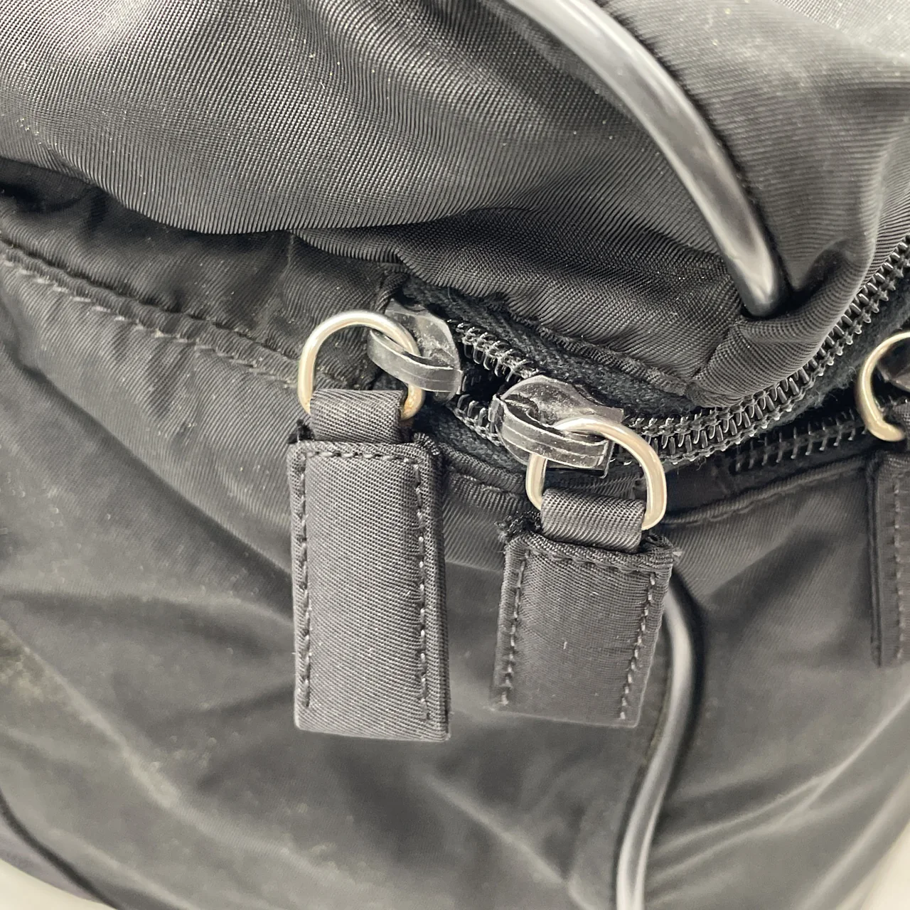 PRADA NYLON BOSTON BAG (BLACK) view 8