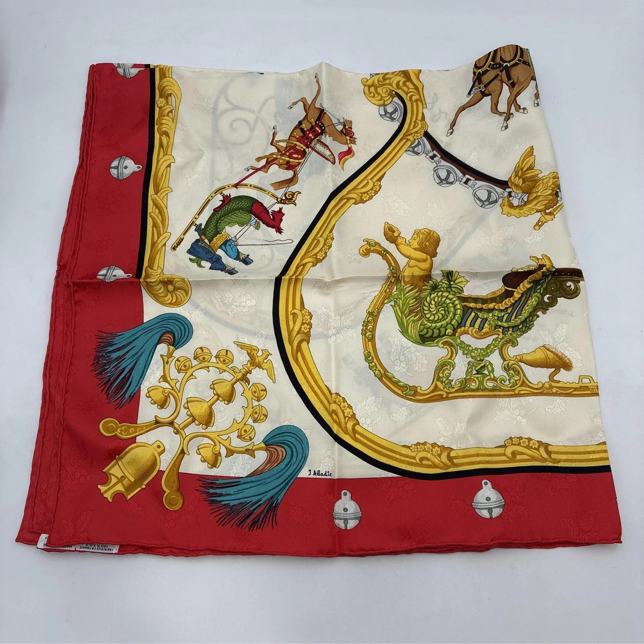 HERMES SCARF (RED) view 9