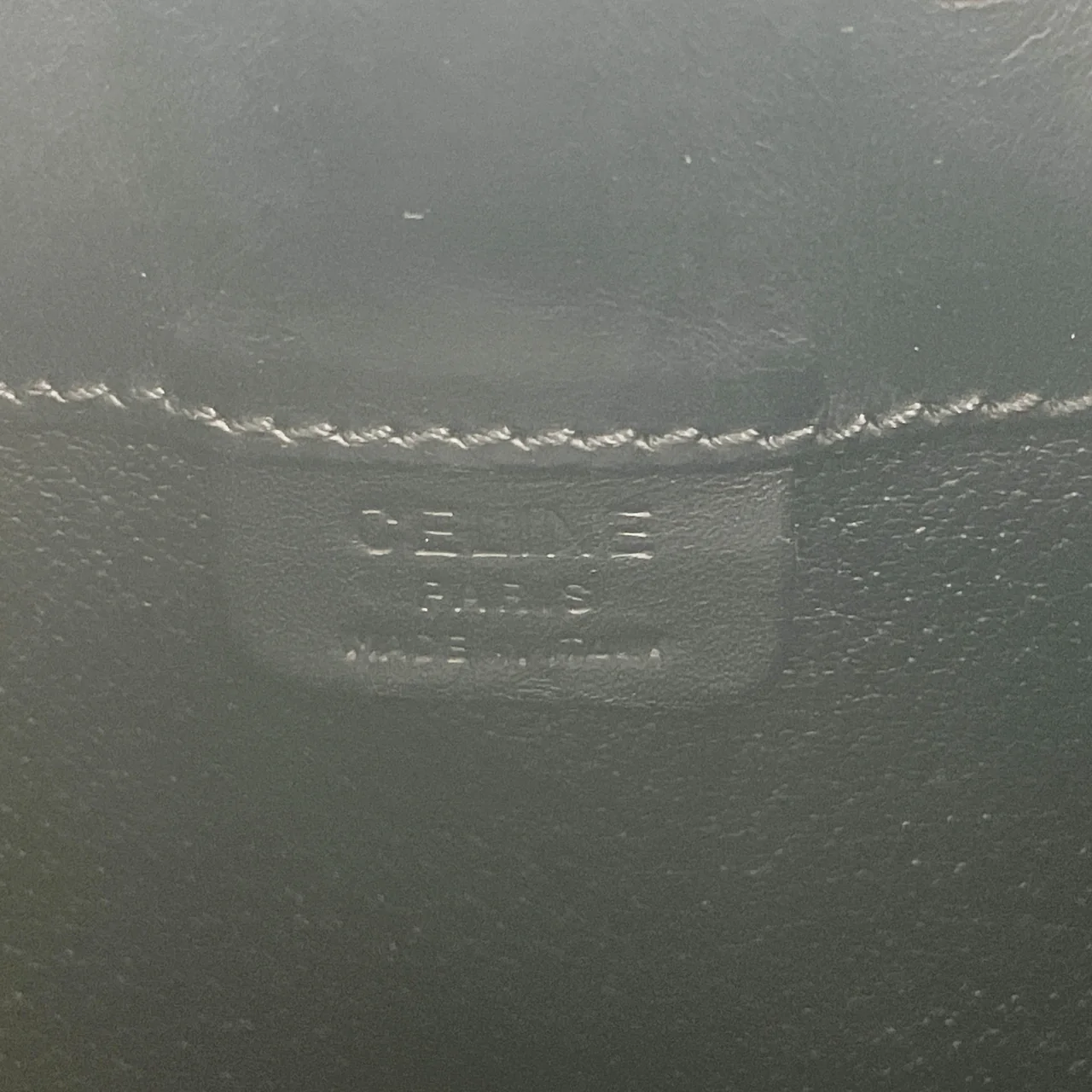 CELINE MACADAM SHOULDER BAG (BLACK) view 10