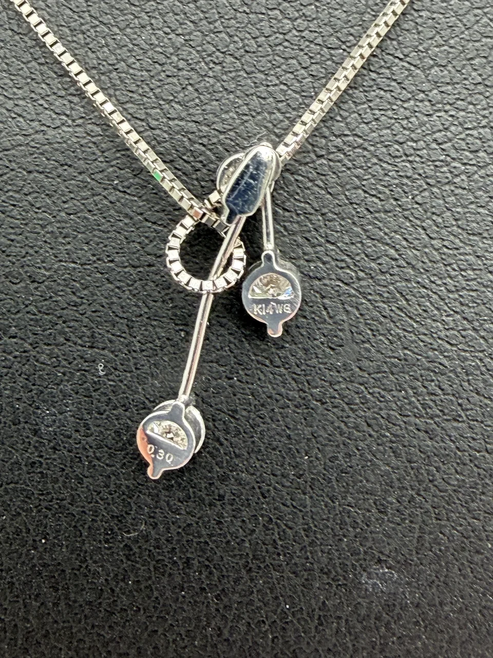PT850/K14WG DIAMOND NECKLACE FD0.30CT 2.7G hover