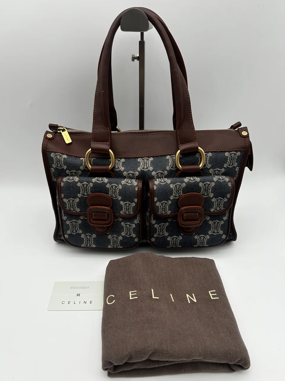 CELINE MACADAM HANDBAG