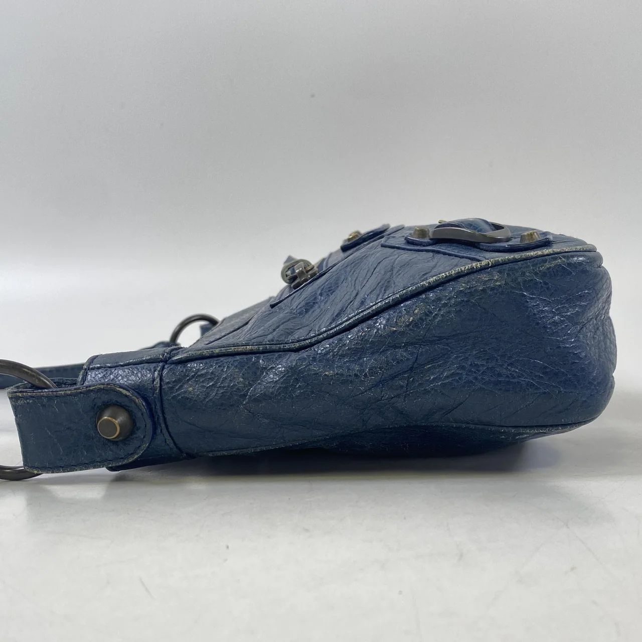 BALENCIAGA THE HIP SHOULDER BAG (BLUE) view 10