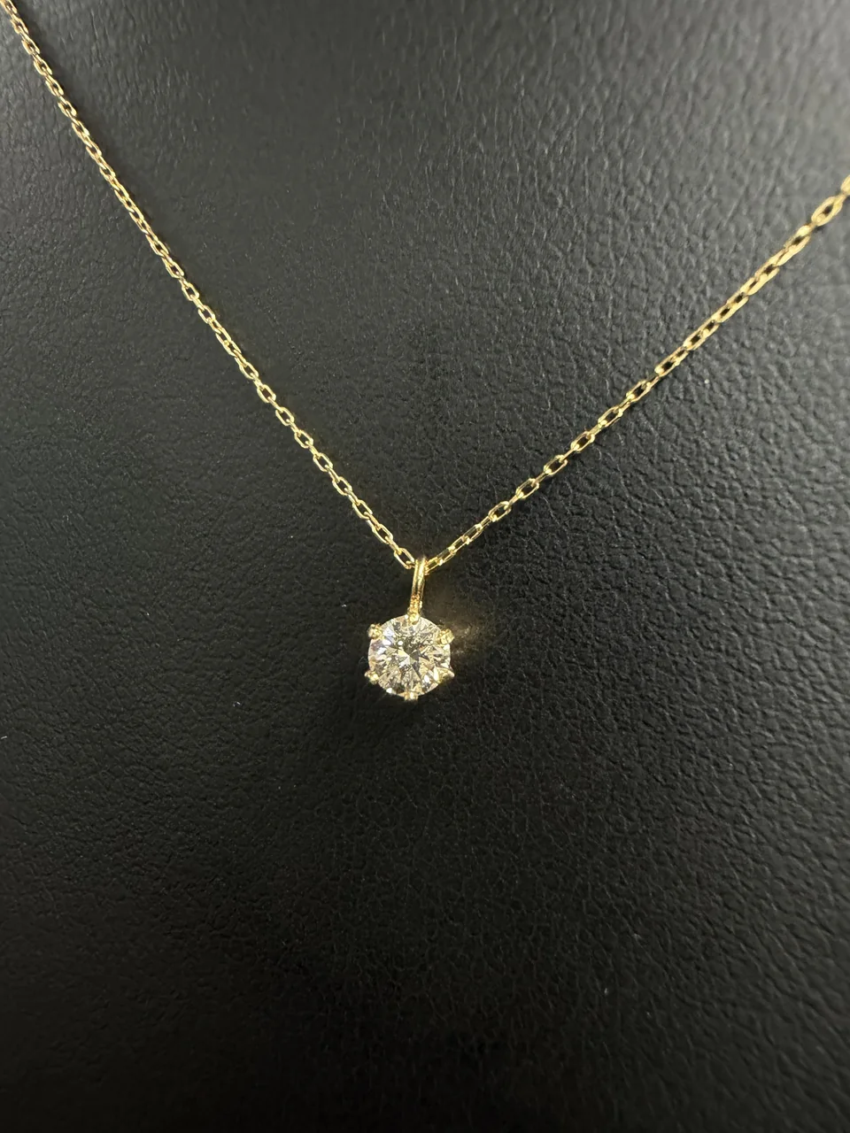 K18 DIAMOND NECKLACE 0.20CT 0.8G hover