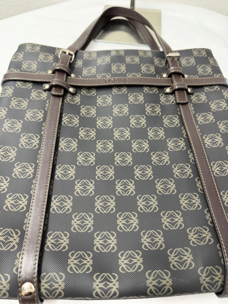 LOEWE ANAGRAM TOTE BAG (BROWN) view 4