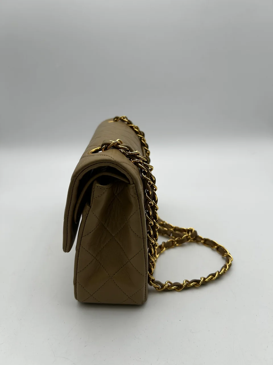 CHANEL LAMB SKIN DOUBLE FLAP view 5
