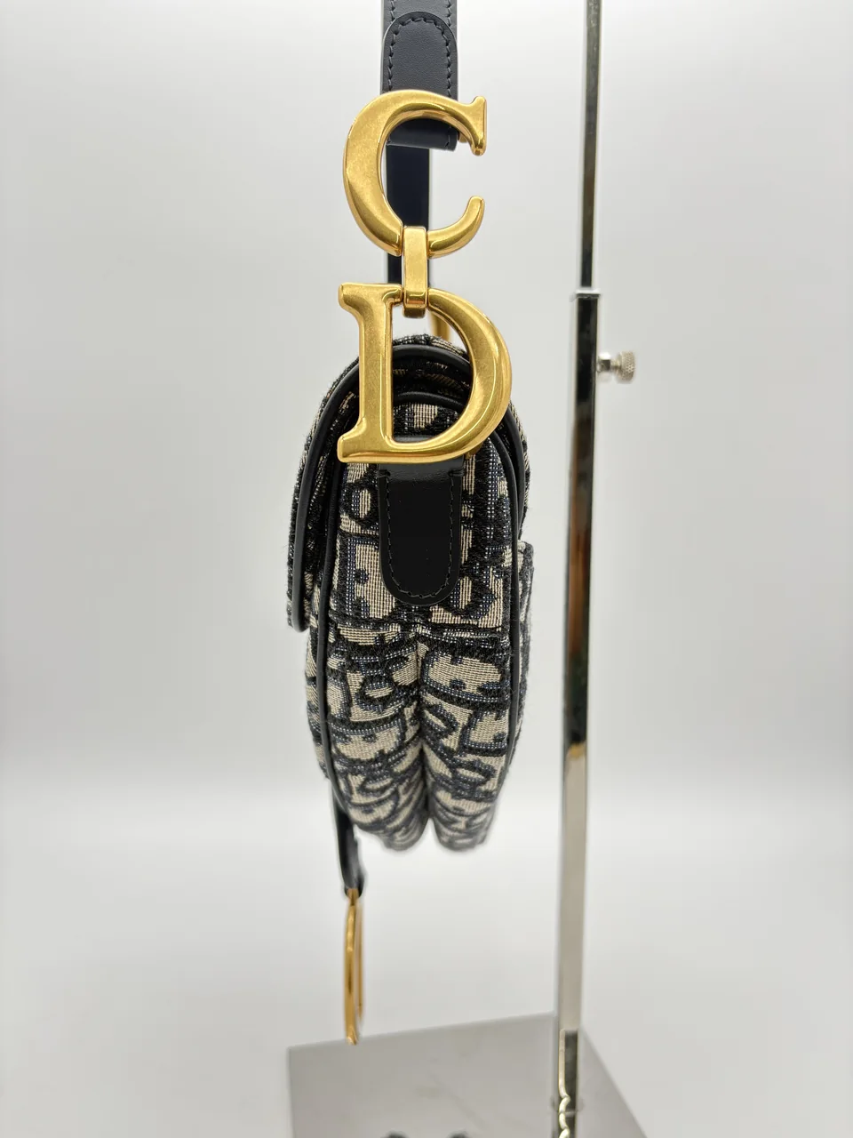 DIOR OBLIQUE SADDLE BAG (NAVY) view 5