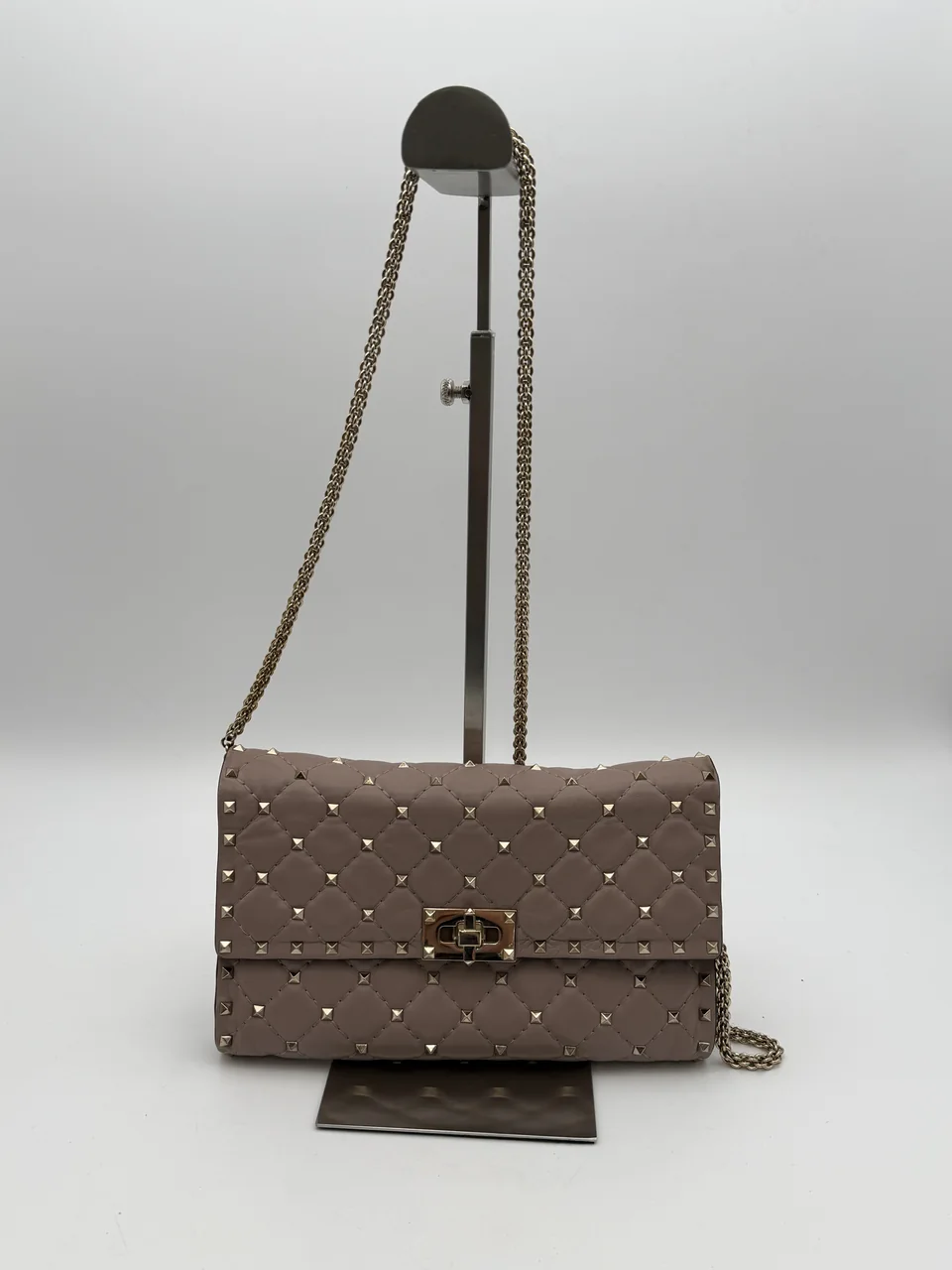 VALENTINO ROCK STUF CHAIN BAG (PINK)