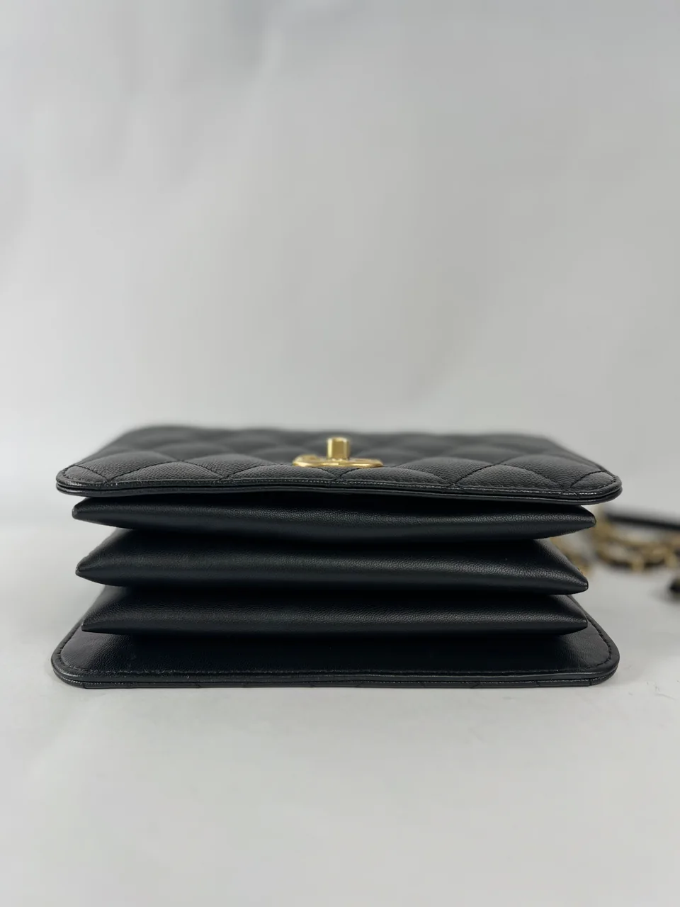 CHANEL CAVIAR MATELASSE FULL FLAP TOP HANDLE view 10