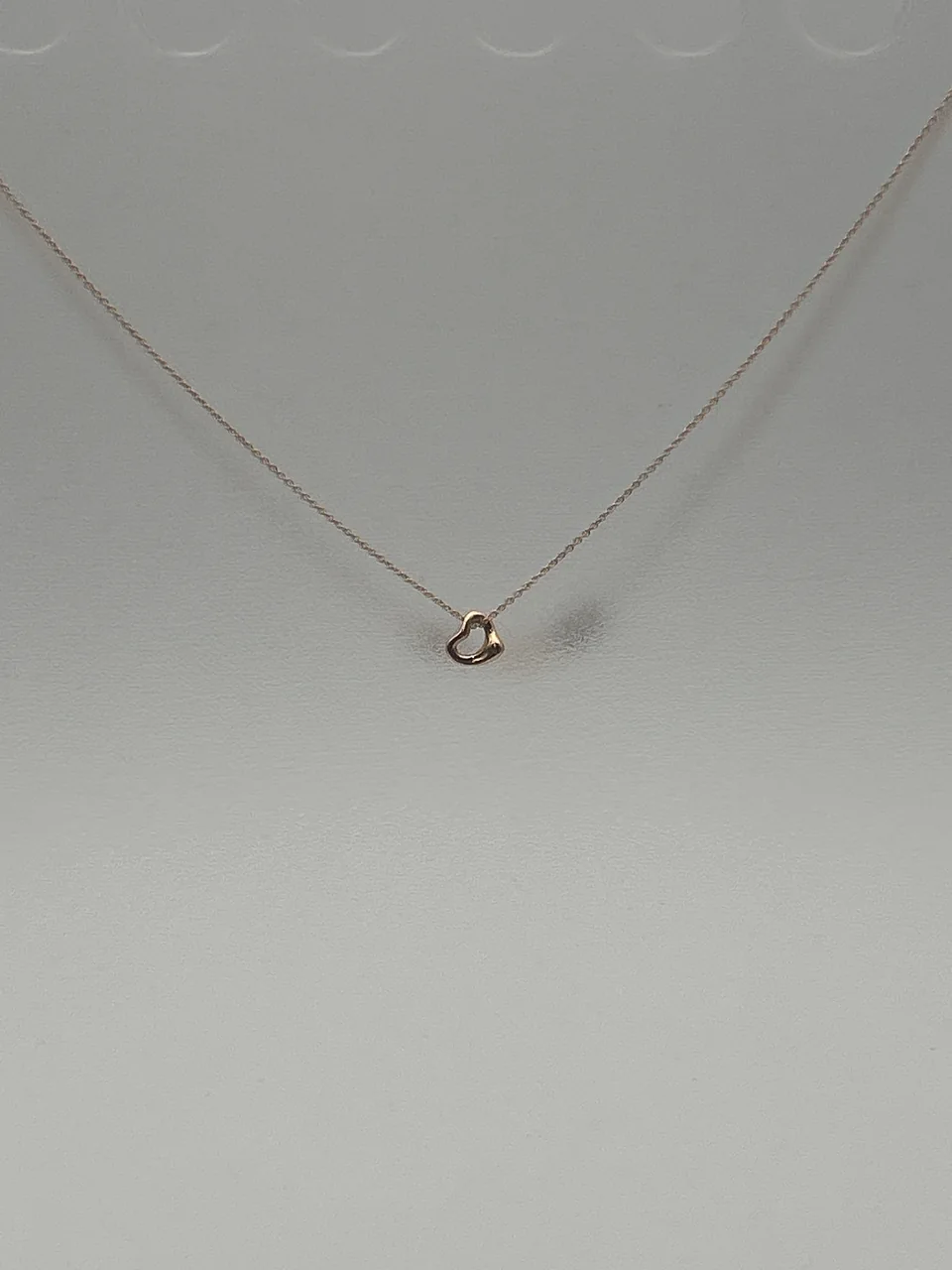 750PG TIFFANY&CO. OPEN HEART NECKLACE 1.6G view 3