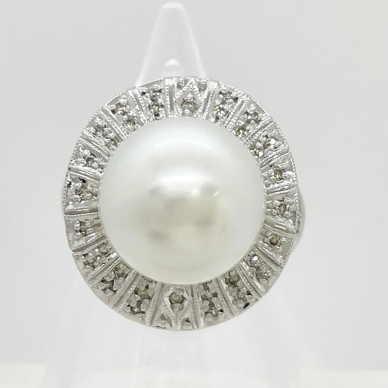 K18 PEARL RING 13.0MM 12.7G hover