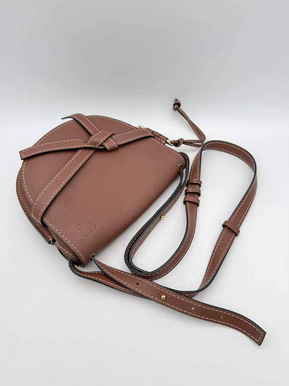 LOEWE GATE BAG (BROWN) view 9