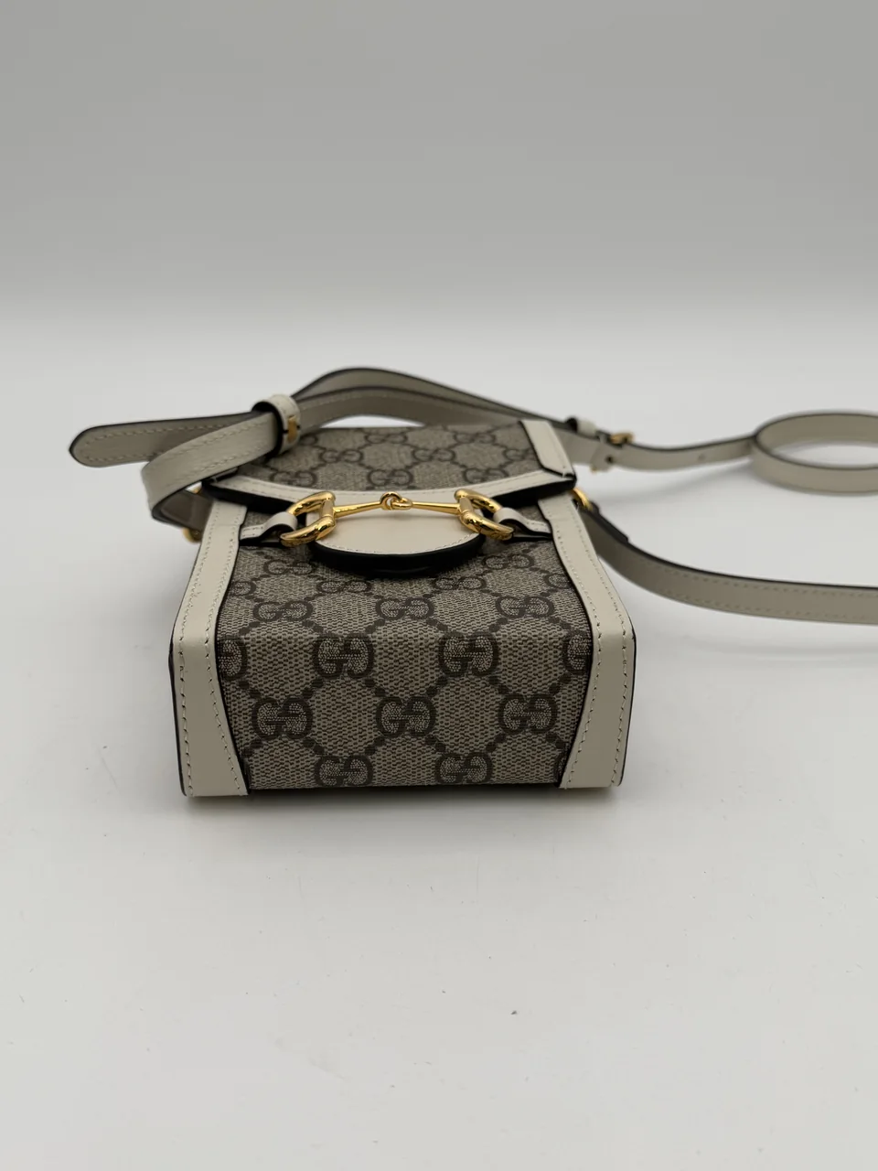 GUCCI HORSEBIT MINI SHOULDER BAG (GRAY) view 7