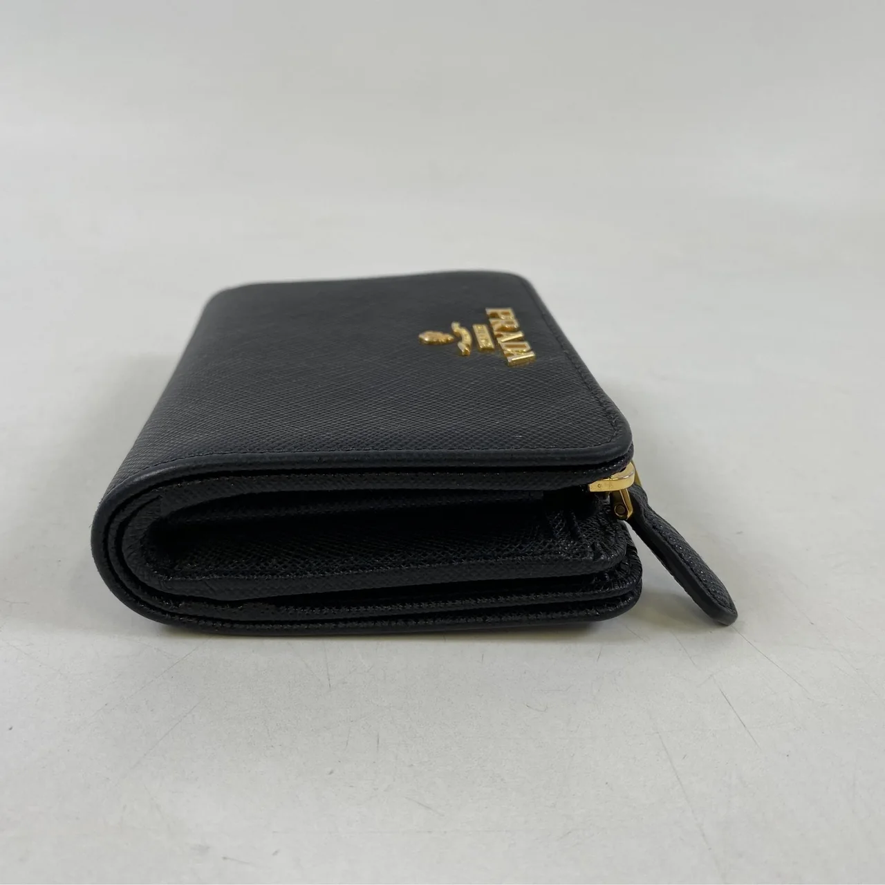 PRADA SAFFIANO BIFOLD WALLET (BLACK/PINK) view 10