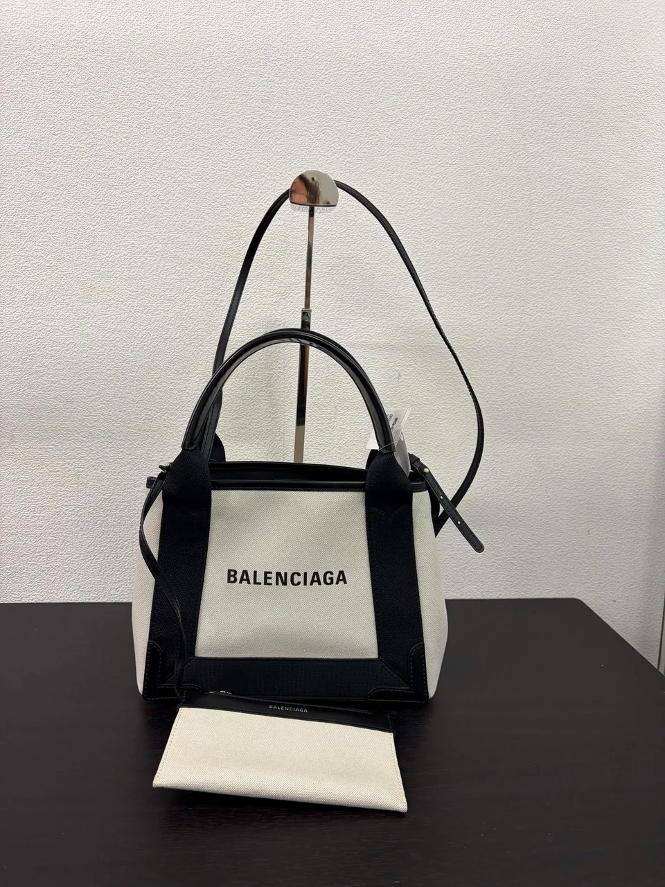 BALENCIAGA NAVY CABAS XS