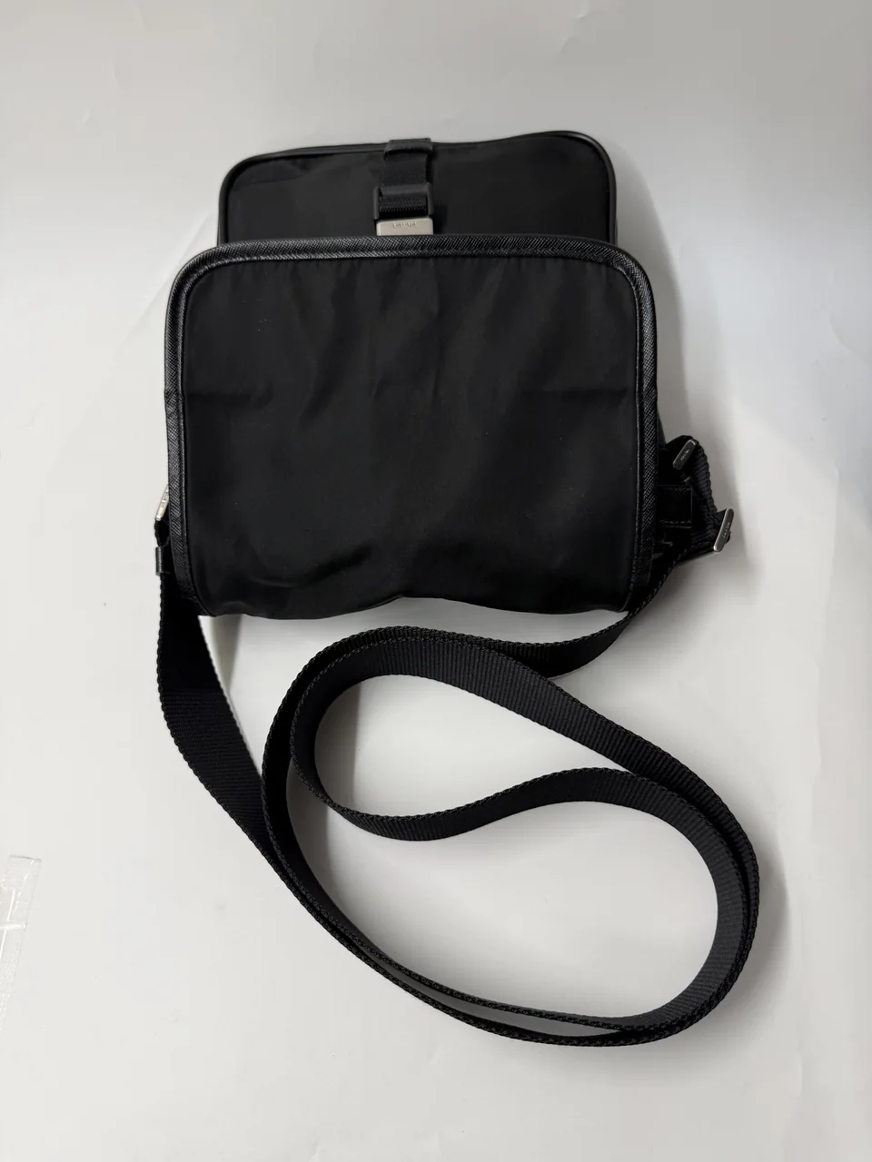 PRADA NYLON SHOULDER BAG (BLACK) view 6