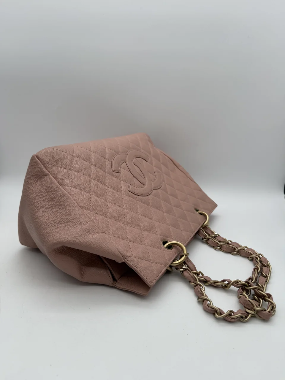 CHANEL CAVIAR COCO MARK CHAIN SHOULDER TOTE (6 SERIAL CODE) view 6