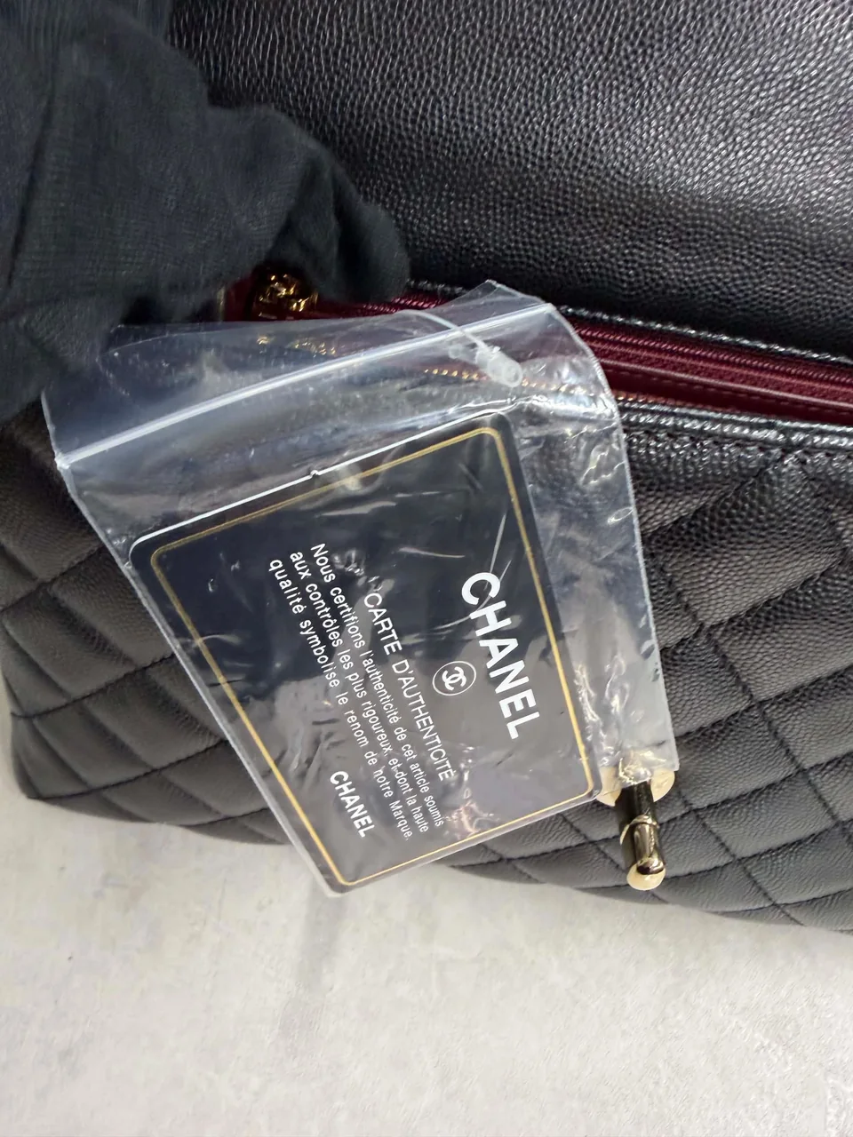 CHANEL CAVIAR TWO-WAY BAG (30 SERIAL CODE) view 9