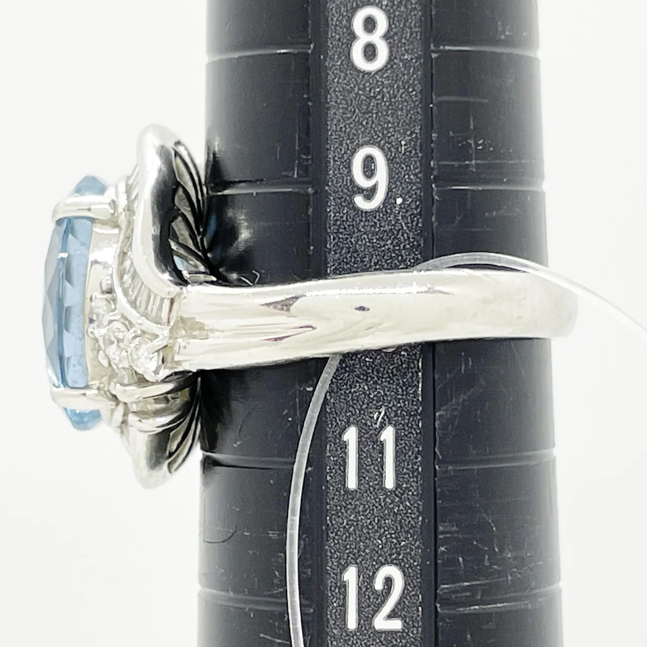 PT900 AQUAMARINE RING AQ4.322CTS FD0.69CT 9.5G view 4