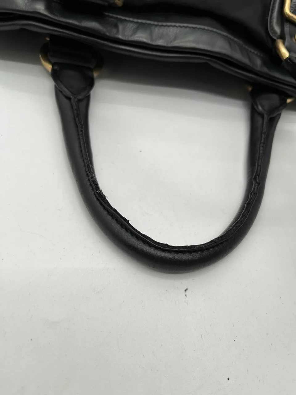 PRADA NYLON HANDBAG (BLACK) view 11