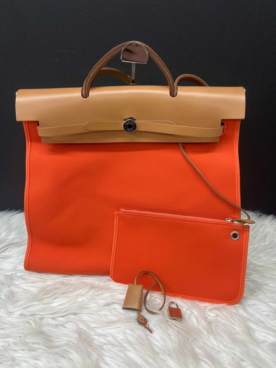 HERMES HERBAG ZIP MM (X STAMP) view 3
