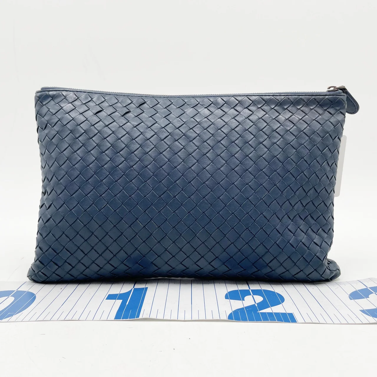 BOTTEGA VENETA INTRECCIATO SECOND BAG (BLUE)