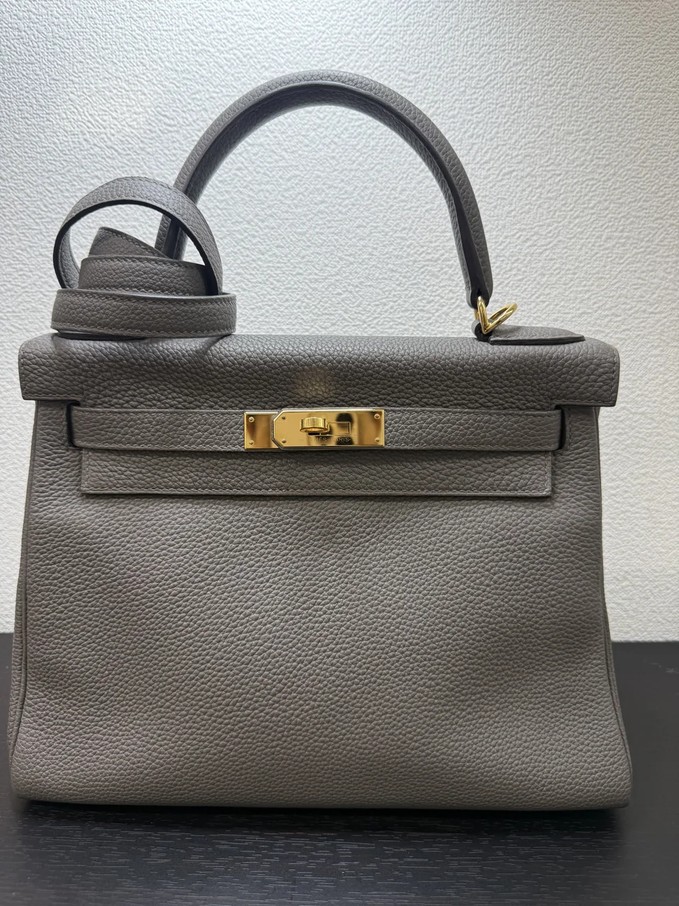 HERMES KELLY 28 (TOGO, ETAIN, Y STAMP) view 3