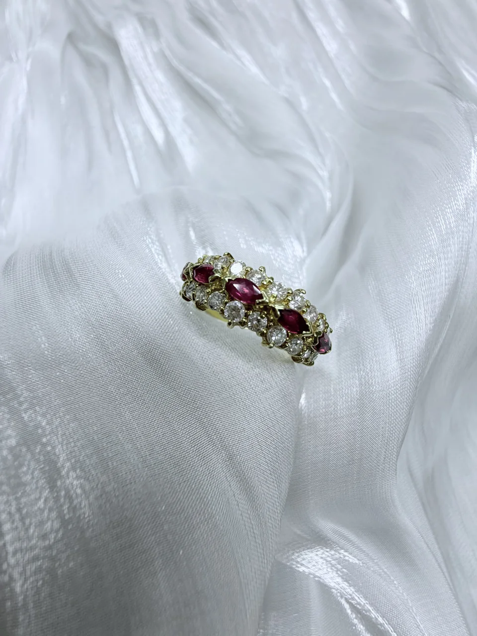 K18ruby ring r0.51ct FD0.59ct 4.4g