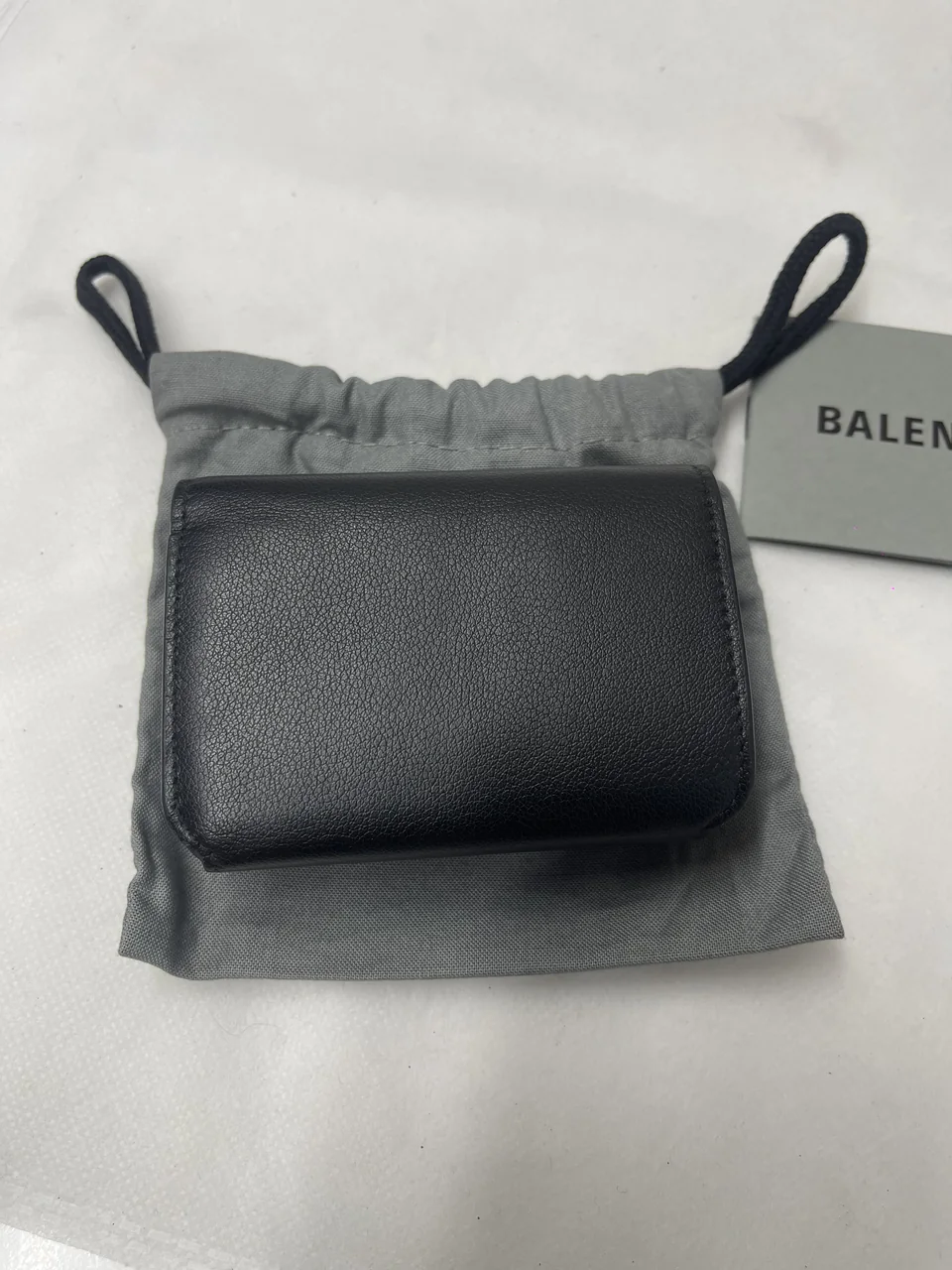 BALENCIAGA TRIFOLD WALLET (BLACK) view 4