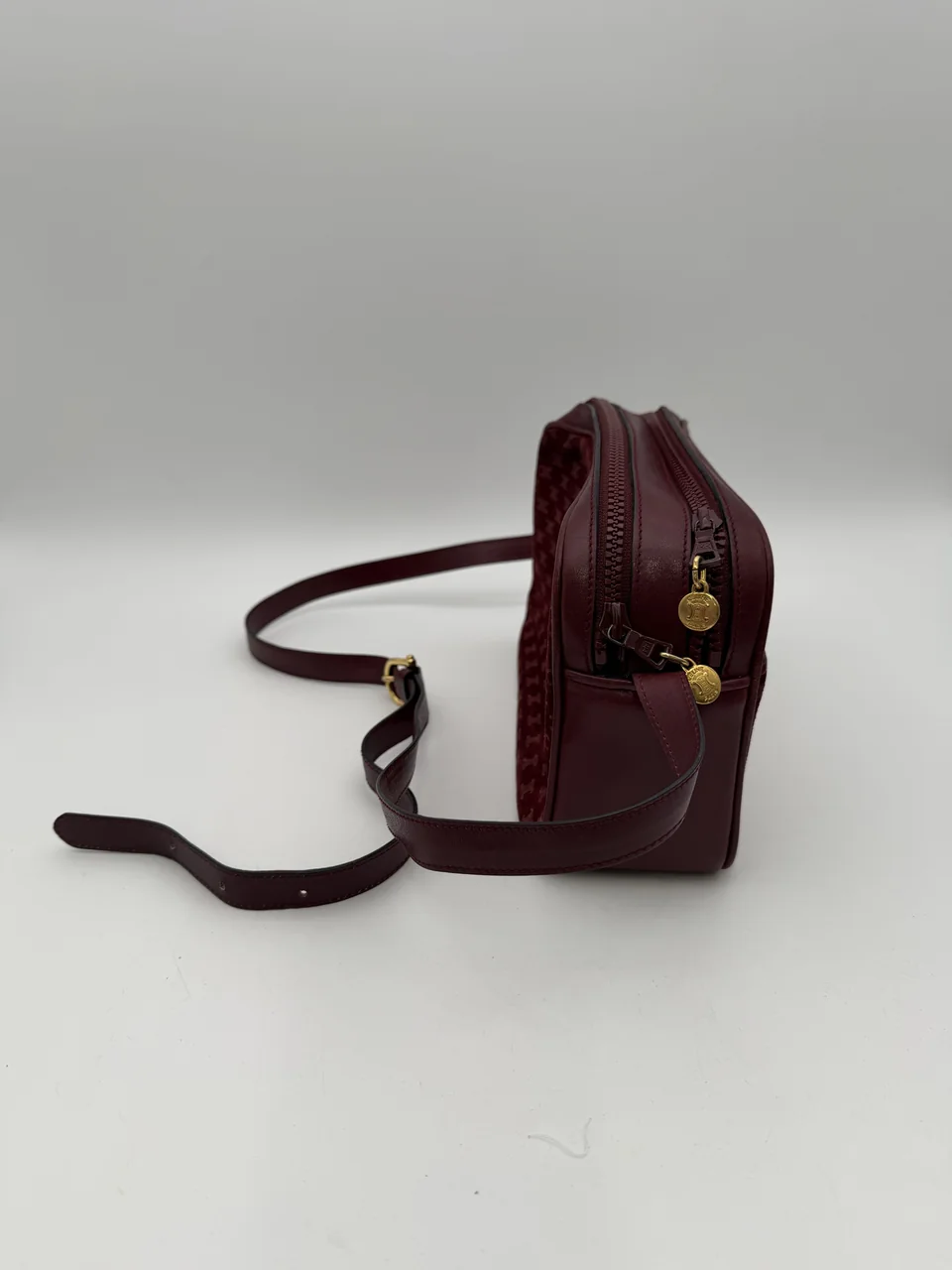 CELINE MACADAM SHOULDER BAG (BORDEAUX) view 4