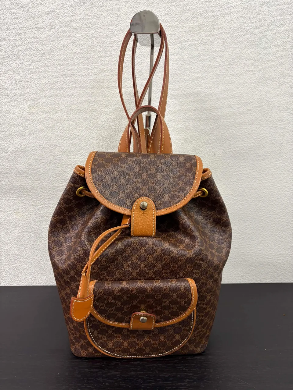 CELINE MACADAM BACKPACK (BROWN) view 14