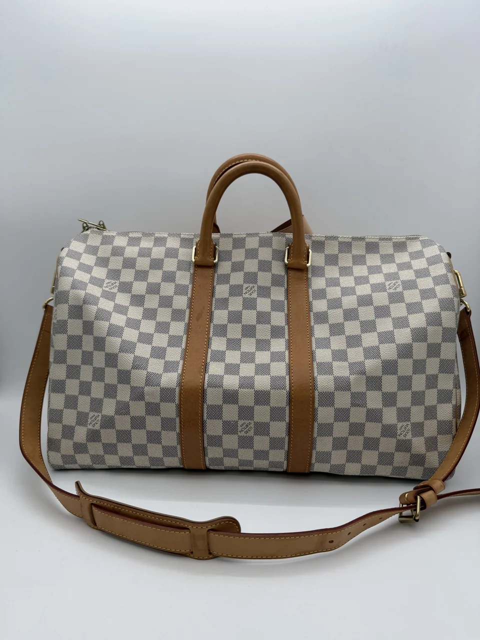 LV DAMIER AZURE KEEPALL BANDOULIERE 45 view 3