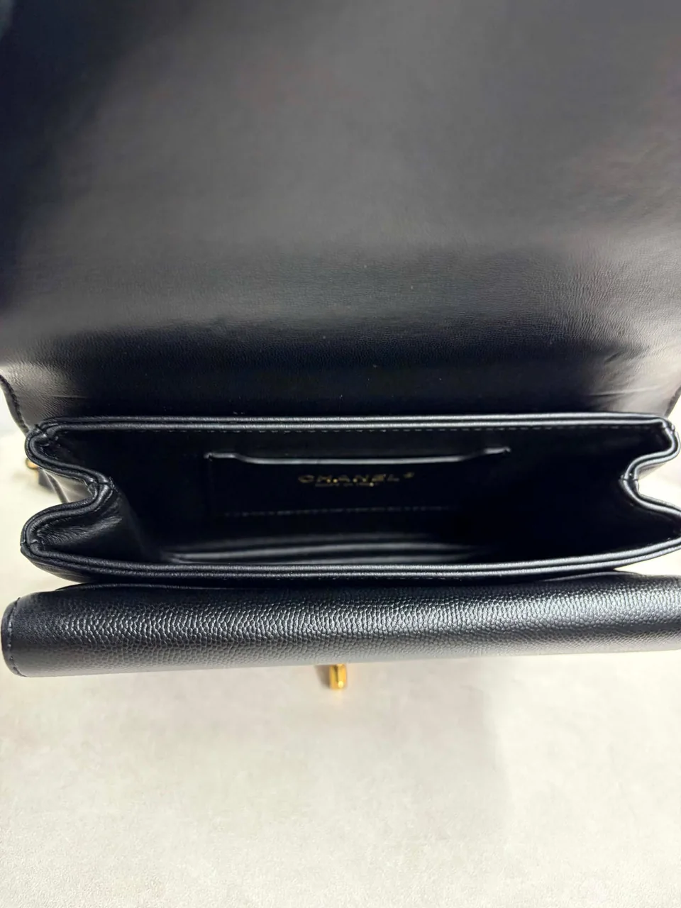 CHANEL CAVIAR MATELASSE FULL FLAP TOP HANDLE view 3